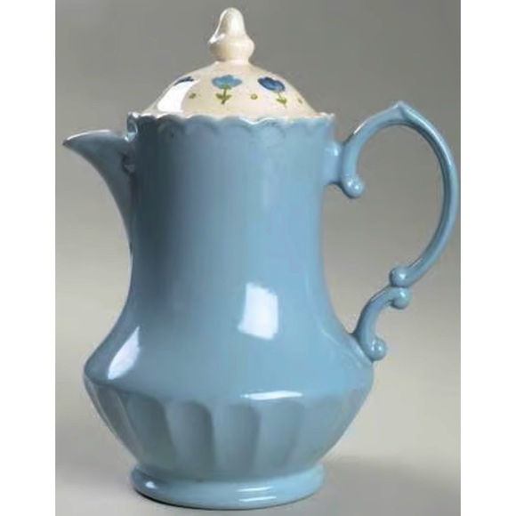 RARE Metlox Vernon Ware True Blue Tea/Coffee Pot With Lid - Picture 1 of 7